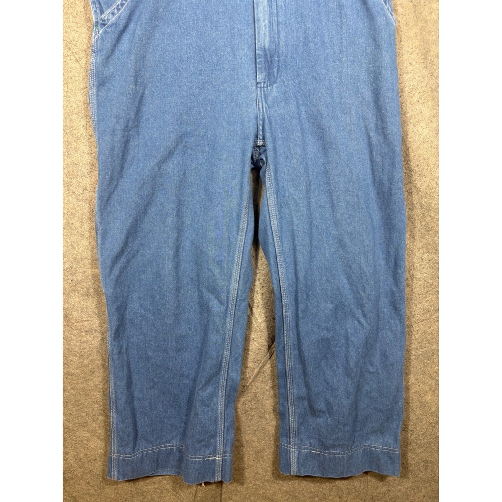 Liberty Overalls Mens 38x30 Blue Denim Bib Workwear Z400003 Medium Wash - Picture 3 of 9